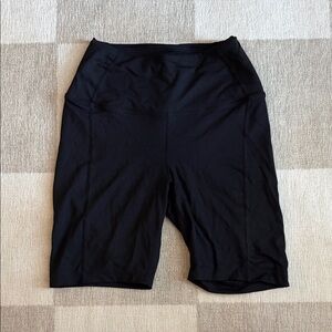 Year of Ours Black High-Waisted Biker Shorts